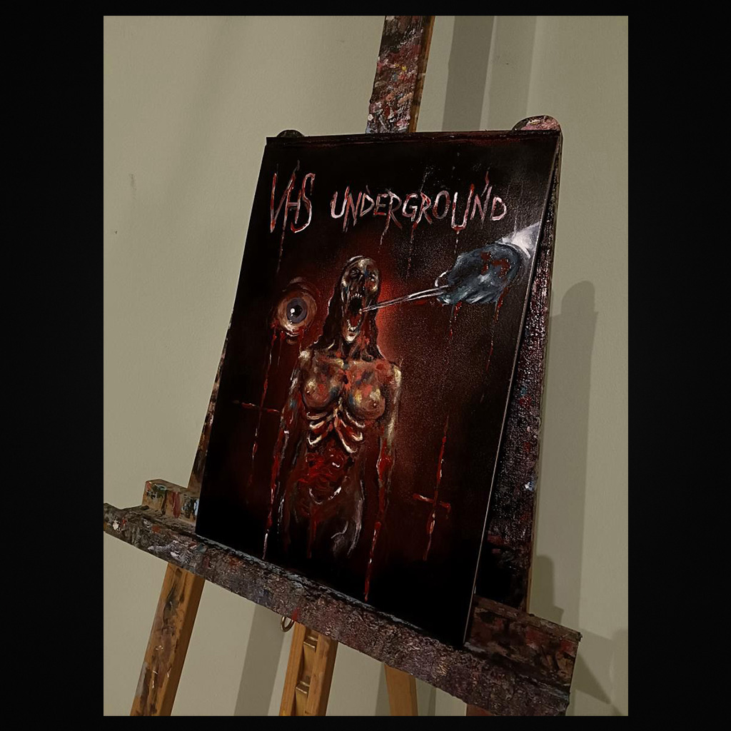 Ölgemälde Anna Scary VHS Underground Front